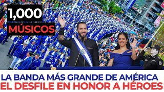 EnVivo DESFILE DE INDEPENDENCIA DE EL SALVADOR 2024  HOMENAJE A HÉROES [upl. by Euqinobe905]