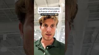 Les différences entre France 🇫🇷 et USA 🇺🇸  Fruits et Légumes 🍒🍑🍌🍊🫘🫛🥜 usa france reels [upl. by Isiad497]