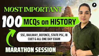 Ancient History Marathon Class with 100 MCQs  Ancient History MCQs for All Exams  Parcham Classes [upl. by Olrac]