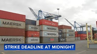 Strike deadline looms for port workers  What you should know [upl. by Dewhurst]