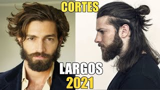 7 CORTES de CABELLO MEDIOLARGO de HOMBRE a la MODA 2021  ¿Como peinarse [upl. by May]