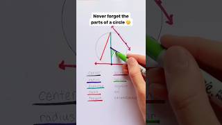 Never forget the parts of the circle ⭕🗒️✅💯🔥maths ssc sscccgl formula shorts trending trending [upl. by Nothgiel188]