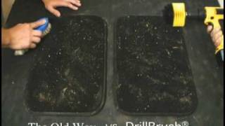 How to Clean Car Carpet with the drill brush [upl. by Graves]