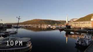 20140705 Tromsø Midnight Sun Time Lapse [upl. by Wehtam]