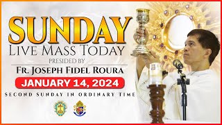 SUNDAY FILIPINO LIVE MASS TODAY ONLINE  JANUARY 14 2024  REV FR JOSEPH FIDEL ROURA [upl. by Nedi37]