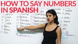 Learn how to say numbers in Spanish [upl. by Marasco]