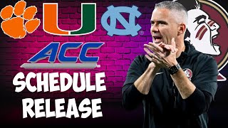 FSU Football FULL 2024 Schedule Release  ACC Schedule  ACC Network  Seminoles [upl. by Olleina726]