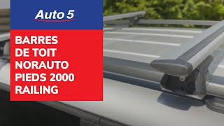 Barres de toit Norauto disponibles sur Autobe  Pieds 2000 railing [upl. by Nylhtiak]