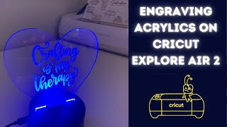 Engrave with CricutHow To Engrave With Cricut Explore Air 2 Cricut for Beginners [upl. by Lenahc]