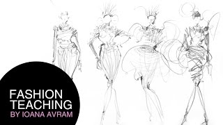 9 Head Fashion Figure Drawing Tutorial💞 [upl. by Pen]