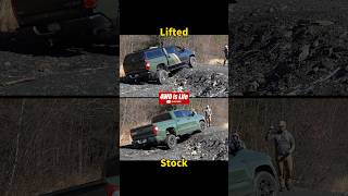 Lifted truck vs stock truck  Toyota Tundra Offroad suspension flex comparison [upl. by Heater]