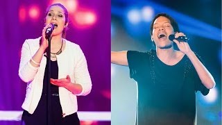 Carla Quartas vs Brendon Schoen Johnson  Knockout  The Voice of Switzerland 2014 [upl. by Lytsyrk]