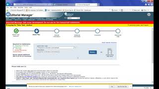Authors Revised Manuscript Submission Editorial Manager [upl. by Gabriellia]
