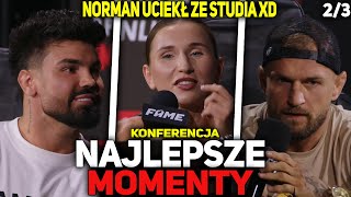 NORMAN UCIEKŁ  KONFERENCJA FAME 22  NAJLEPSZE MOMENTY 23 [upl. by Odnalor469]