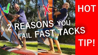 Quick TIPS for Windsurfing FAST TACKS [upl. by Nisior]