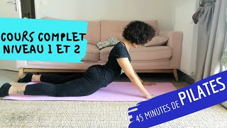 Pilates à la maison  45 min de cours débutant et intermédiaire [upl. by Steen]