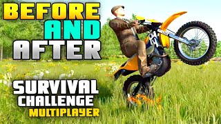 BEFORE AND AFTER COMPARISON  Survival Challenge COOP [upl. by Cleti21]