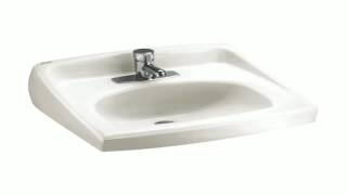 American Standard 0355012020 Lucerne Wall Mount Lavatory Sink with 4 Inch [upl. by Itsym]