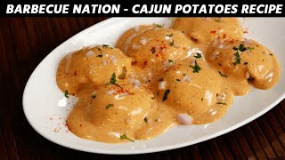 Cajun Spiced Potatoes  Barbeque Nation Style Recipe  CookingShooking [upl. by Neersin]