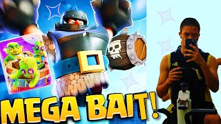 NOVO DECK DE MEGA CAVALEIRO BAIT NO CLASH ROYALEO MELHOR [upl. by Eecyak35]