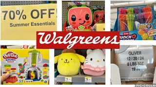 Walgreens 70 OFF SUMMER CLEARANCE RUN SQUISHMALLOWS too [upl. by Laehcor]