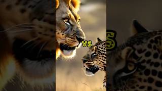 Royal Rumble in the Savannah leopard vs Lions shorts [upl. by Ecnarolf791]