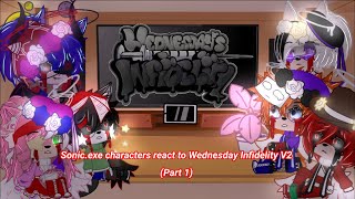 Sonicexe characters react to Wednesday’s Infidelity V2 Part 1 [upl. by Marie-Ann]