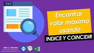 🔥 Encontrar valor máximo usando INDICE Y COINCIDIR  Excel Aprende [upl. by Mccoy]