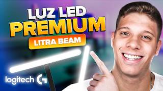 Setup de iluminação  Litra Beam Logitech  Dica para Youtubers e Streamers  ANÁLISE  Ian Worcman [upl. by Horodko]