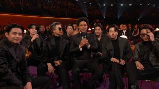 TREVOR NOAH Jokes With BTS At The 2022 GRAMMYs [upl. by Elnar]