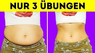 3 schnelle Übungen für einen flachen Bauch [upl. by Fruma217]