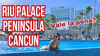 Hotel Riu Palace Península CANCUN Guía completa  restaurantes playa y albercas vale la pena [upl. by Ainesell]