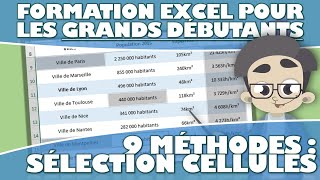 Excel SélectionnerCouperCopierColler des cellules dans un tableau [upl. by Fromma]