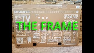 New 2017 Samsung quotThe Framequot TV Unboxing [upl. by Uta]