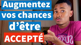 AUGMENTEZ VOS CHANCES d’être accepté sur Campus France 🇫🇷  Etudes en France [upl. by Nate]