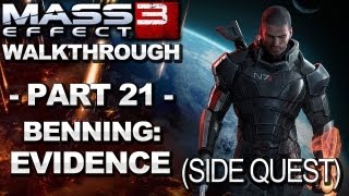 Mass Effect 3  Benning Evidence  Walkthrough Part 21 [upl. by Atinaej]