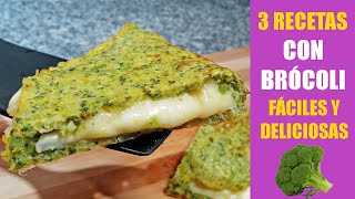 🥦TIENES BROCOLI🥦 LAS 3 MEJORES RECETAS FACILES Y SALUDABLES 1️⃣LASAÑA ​2️⃣ HAMBURGESAS 3️⃣​OMELETTE [upl. by Meikah]