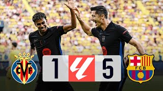 VILLARREAL VS BARCELONA 15 LA LIGA 202425  MATCH REVIEW [upl. by Ahtiek]