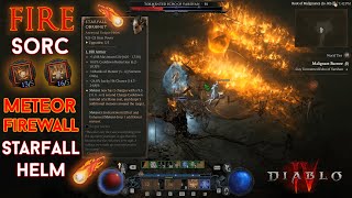 Diablo 4  Echo of Varshan Meteor Firewall Starfall Coronet Sorcerer Clear Season 3 [upl. by Olive156]