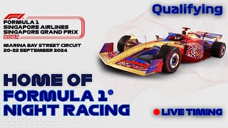 F1 Singapore Grand Prix 2024  Qualifying  Live Timing amp Commentary [upl. by Keisling905]