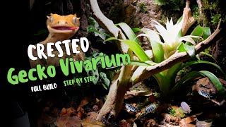 Building A Custom Bioactive Crested Gecko Vivarium [upl. by Notsahc]