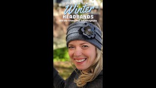 ONE MINUTE SEWING LESSON How to Sew a Winter Headband Mad Cap Hats [upl. by Aihsoj]