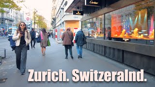 Zurich Wealthy and Beautiful 4K Walking Tour Switzerland [upl. by Ynor]