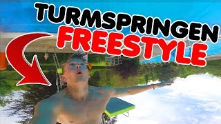 TURMSPRINGEN FREESTYLE EXTREM im Backnanger Freibad [upl. by Ahsitneuq]