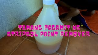 tamang pagamit Ng stripsol paint remover JaperSniperOfficial [upl. by Olbap704]