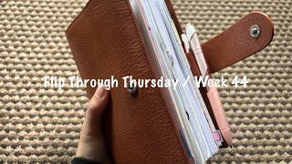 Flip Through Thursday  Week 44  October 2024  Pink Planner Girl [upl. by Anana]