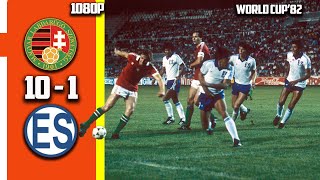 Hungria vs El Salvador 10  1 Full Highlight All Goals World Cup 82 [upl. by Modnar]