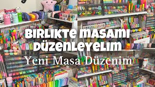 Yeni organizerim 😍  Birlikte masamı düzenleyelim  Çalışma masası 🩷  mycolorbloq 🥳 [upl. by Anaidiriv]