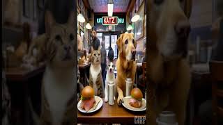 Cats at Katzs Deli in New York City shorts [upl. by Kidder143]