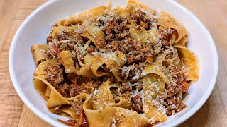 Pappardelle Bolognese  Easy Inexpensive and Delicious Recipes [upl. by Arela]